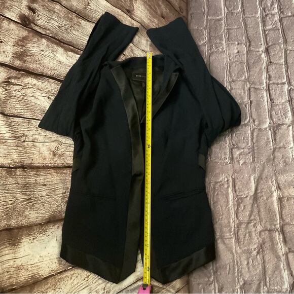 BCBGMaxAzria Two Tone Navy/Black Tuxedo Jacket XS Holiday Party Seasonal Office - Picture 8 of 12